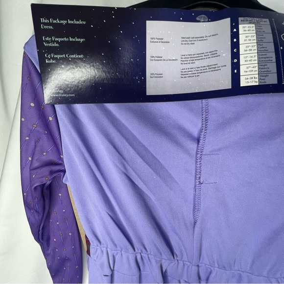 Disney Movie WISH Asha Princess Dress Cosplay Purple Stage Gown Suit Girls 3T 4T - Picture 6 of 10